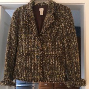 Tweed jacket by J Jill size 8